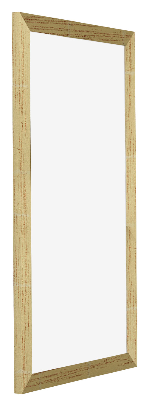 Mura MDF Photo Frame 20x40cm Gold Shiny Front Oblique | Yourdecoration.co.uk