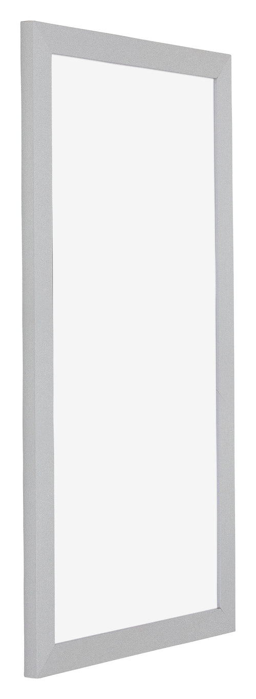 Mura MDF Photo Frame 20x40cm Silver Matte Front Oblique | Yourdecoration.co.uk