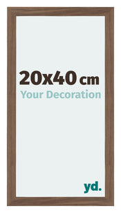 Mura MDF Photo Frame 20x40cm Walnut Dark Front Size | Yourdecoration.co.uk