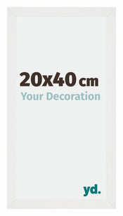 Mura MDF Photo Frame 20x40cm White High Gloss Front Size | Yourdecoration.co.uk