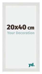 Mura MDF Photo Frame 20x40cm White Matte Front Size | Yourdecoration.co.uk