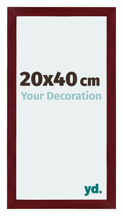 Mura MDF Photo Frame 20x40cm Winered Wiped Front Size | Yourdecoration.co.uk