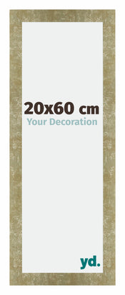 Mura MDF Photo Frame 20x60cm Gold Antique Front Size | Yourdecoration.co.uk