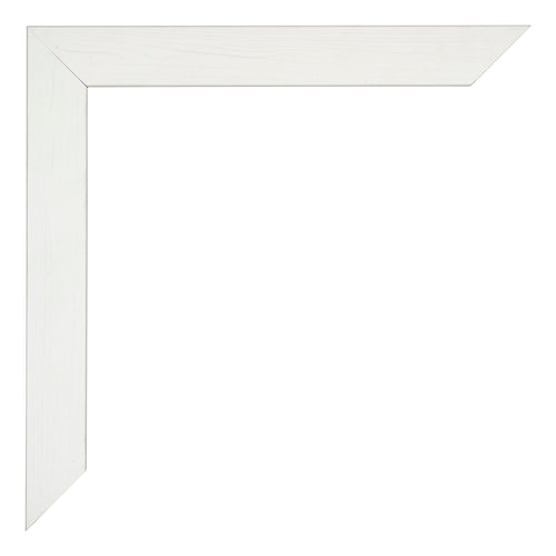 Mura MDF Photo Frame 20x60cm White Wiped Detail Corner | Yourdecoration.co.uk