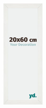 Mura MDF Photo Frame 20x60cm White Wiped Front Size | Yourdecoration.co.uk