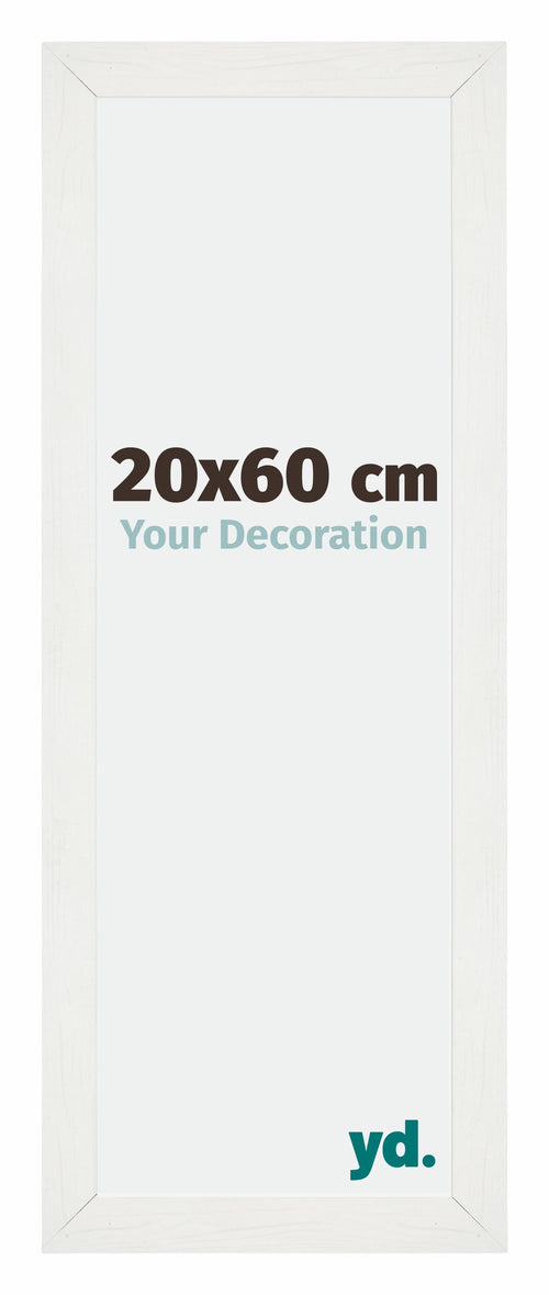 Mura MDF Photo Frame 20x60cm White Wiped Front Size | Yourdecoration.co.uk