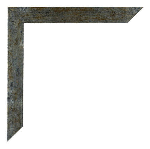 Mura MDF Photo Frame 21x29 7cm A4 Blue Gold Melange Detail Corner | Yourdecoration.co.uk