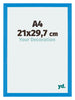 Mura MDF Photo Frame 21x29 7cm A4 Bright Blue Front Size | Yourdecoration.co.uk