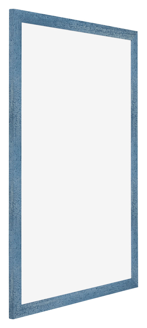 Mura MDF Photo Frame 21x29 7cm A4 Bright Blue Swept Front Oblique | Yourdecoration.co.uk