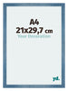 Mura MDF Photo Frame 21x29 7cm A4 Bright Blue Swept Front Size | Yourdecoration.co.uk