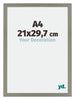 Mura MDF Photo Frame 21x29 7cm A4 Gray Front Size | Yourdecoration.co.uk