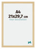 Mura MDF Photo Frame 21x29 7cm A4 Maple Decor Front Size | Yourdecoration.co.uk