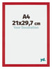 Mura MDF Photo Frame 21x29 7cm A4 Red Front Size | Yourdecoration.co.uk