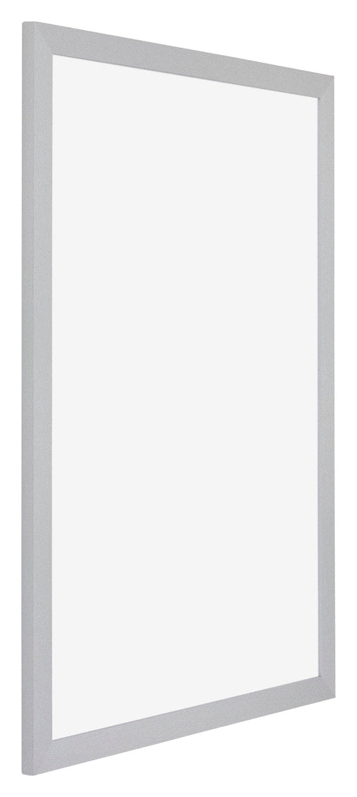 Mura MDF Photo Frame 21x29 7cm A4 Silver Matte Front Oblique | Yourdecoration.co.uk