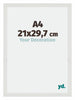 Mura MDF Photo Frame 21x29 7cm A4 White Matte Front Size | Yourdecoration.co.uk