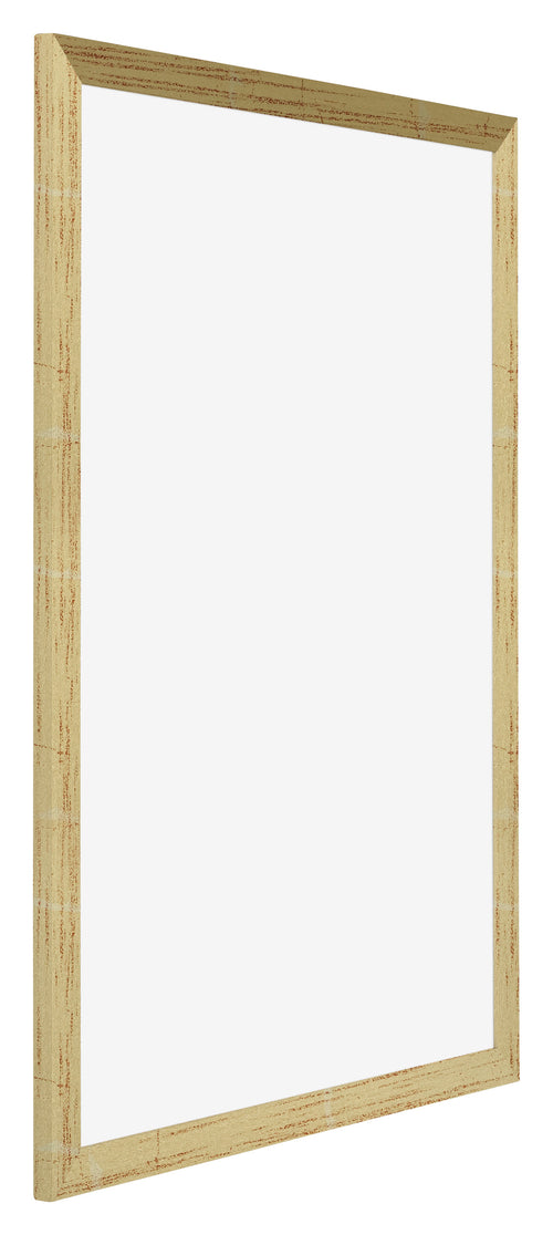 Mura MDF Photo Frame 21x30cm Gold Shiny Front Oblique | Yourdecoration.co.uk