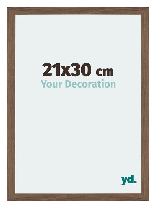 Mura MDF Photo Frame 21x30cm Walnut Dark Front Size | Yourdecoration.co.uk