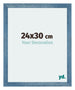 Mura MDF Photo Frame 24x30cm Bright Blue Swept Front Size | Yourdecoration.co.uk