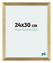 Mura MDF Photo Frame 24x30cm Gold Shiny Front Size | Yourdecoration.co.uk