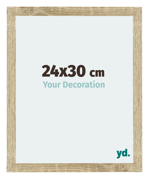 Mura MDF Photo Frame 24x30cm Sonoma Oak Front Size | Yourdecoration.co.uk