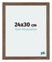 Mura MDF Photo Frame 24x30cm Walnut Dark Front Size | Yourdecoration.co.uk