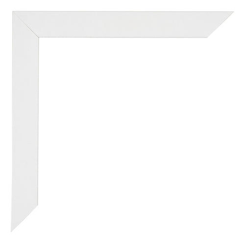 Mura MDF Photo Frame 24x30cm White High Gloss Detail Corner | Yourdecoration.co.uk