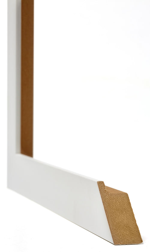 Mura MDF Photo Frame 24x30cm White Matte Detail Intersection | Yourdecoration.co.uk