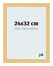 Mura MDF Photo Frame 24x32cm Beech Design Front Size | Yourdecoration.co.uk