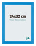 Mura MDF Photo Frame 24x32cm Bright Blue Front Size | Yourdecoration.co.uk