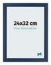 Mura MDF Photo Frame 24x32cm Dark Blue Swept Front Size | Yourdecoration.co.uk