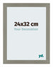 Mura MDF Photo Frame 24x32cm Gray Front Size | Yourdecoration.co.uk