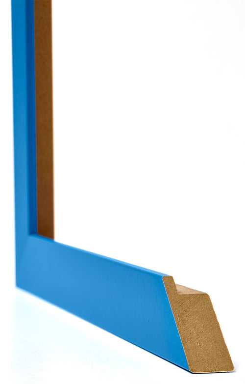 Mura MDF Photo Frame 25x25cm Bright Blue Detail Intersection | Yourdecoration.co.uk