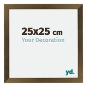 Mura MDF Photo Frame 25x25cm Bronze Design Front Size | Yourdecoration.co.uk