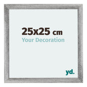 Mura MDF Photo Frame 25x25cm Gray Wiped Front Size | Yourdecoration.co.uk