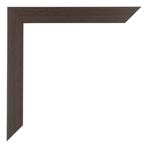 Mura MDF Photo Frame 25x30cm Oak Dark Detail Corner | Yourdecoration.co.uk