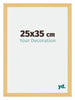 Mura MDF Photo Frame 25x35cm Beech Design Front Size | Yourdecoration.co.uk