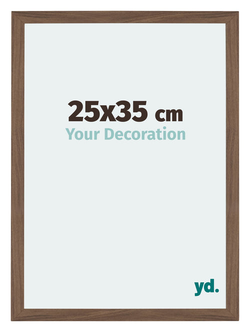 Mura MDF Photo Frame 25x35cm Walnut Dark Front Size | Yourdecoration.co.uk