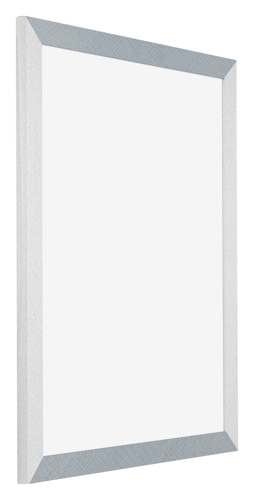 Mura MDF Photo Frame 28x35cm Aluminum Brushed Front Oblique | Yourdecoration.co.uk