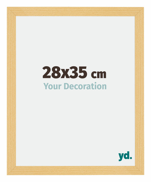 Mura MDF Photo Frame 28x35cm Beech Design Front Size | Yourdecoration.co.uk