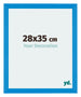 Mura MDF Photo Frame 28x35cm Bright Blue Front Size | Yourdecoration.co.uk