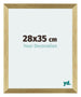 Mura MDF Photo Frame 28x35cm Gold Shiny Front Size | Yourdecoration.co.uk