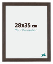 Mura MDF Photo Frame 28x35cm Oak Dark Front Size | Yourdecoration.co.uk