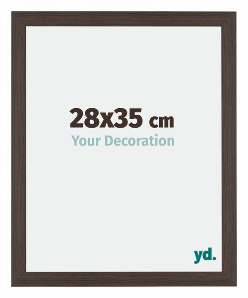 Mura MDF Photo Frame 28x35cm Oak Dark Front Size | Yourdecoration.co.uk