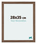 Mura MDF Photo Frame 28x35cm Walnut Dark Front Size | Yourdecoration.co.uk