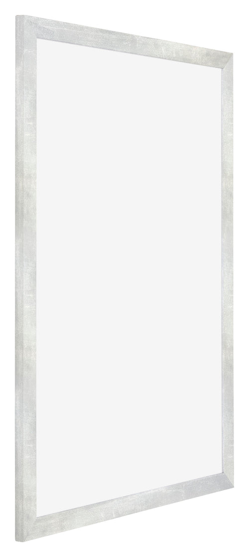 Mura MDF Photo Frame 29 7x42cm A3 Silver Glossy Vintage Front Oblique | Yourdecoration.co.uk