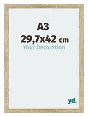 Mura MDF Photo Frame 29 7x42cm A3 Sonoma Oak Front Size | Yourdecoration.co.uk