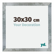 Mura MDF Photo Frame 30x30cm Iron Swept Front Size | Yourdecoration.co.uk