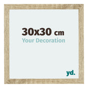 Mura MDF Photo Frame 30x30cm Sonoma Oak Front Size | Yourdecoration.co.uk