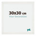 Mura MDF Photo Frame 30x30cm White Wiped Front Size | Yourdecoration.co.uk