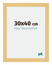 Mura MDF Photo Frame 30x40cm Beech Design Front Size | Yourdecoration.co.uk